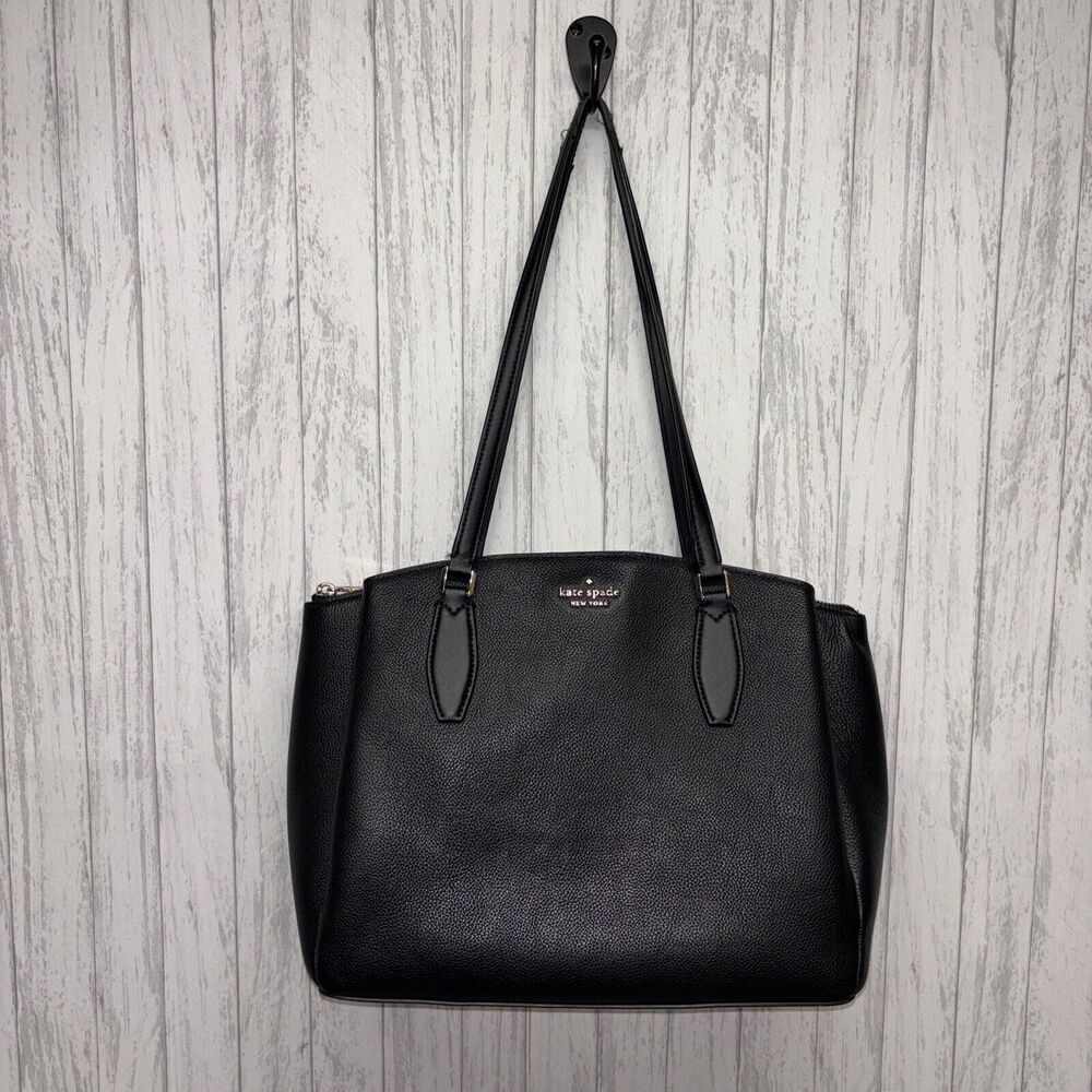 Women’s Kate Spade Monet Large Triple Tote Black Flawed
